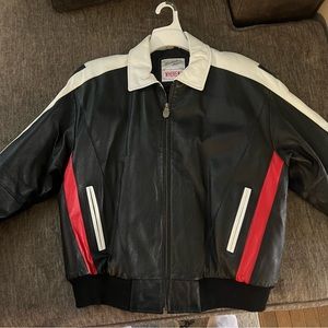 Michael Hoban vintage USA Leather bomber jacket